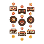 Hangdecoraties Seventies 3 stuks