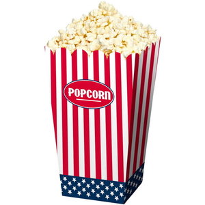 Popcorn bakjes USA 4 stuks Popcorn bakjes USA 4 stuks