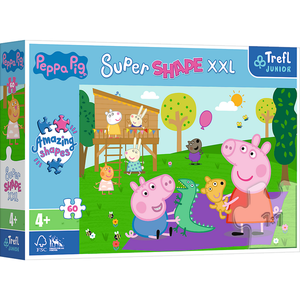 Puzzel Peppa Pig Super Shape XXL 60 stukjes Puzzel Peppa Pig Super Shape XXL 60 stukjes