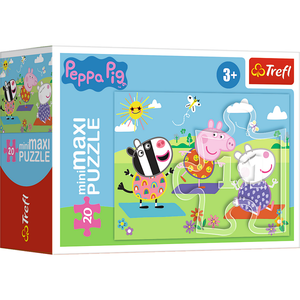 Mini Maxi Puzzel Peppa Sporten 20 stukjes Mini Maxi Puzzel Peppa Sporten 20 stukjes