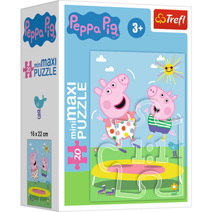 Mini Maxi Puzzel Peppa Trampoline 20 stukjes Mini Maxi Puzzel Peppa Trampoline 20 stukjes