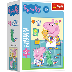Mini Maxi Puzzel Peppa Doktertje 20 stukjes Mini Maxi Puzzel Peppa Doktertje 20 stukjes