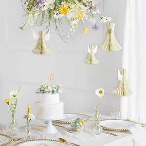 Honeycomb decoratie engel luxe 24cm Honeycomb decoratie engel luxe 24cm