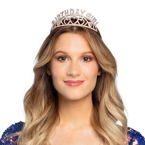 Kroontje Tiara Birthday Girl luxe Kroontje Tiara Birthday Girl luxe