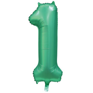 Folieballon 1 jaar GROEN voor lucht of helium MEGA Folieballon 1 jaar GROEN voor lucht of helium MEGA