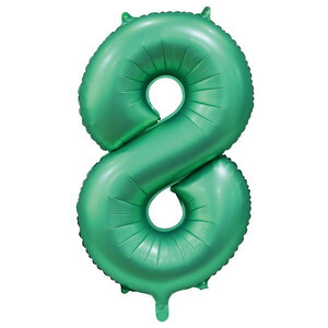 Folieballon 8 jaar GROEN voor lucht of helium MEGA Folieballon 8 jaar GROEN voor lucht of helium MEGA