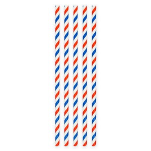 Rietjes rood wit blauw 20 stuks Rietjes rood wit blauw 20 stuks