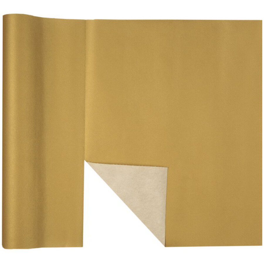 Tafelloper Airlaid goudkleurig afscheurbaar 4.8 meter
