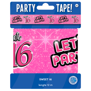 Decoratie lint Sweet 16 Let's Party Decoratie lint Sweet 16 Let's Party