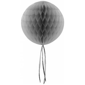 Honeycomb decoratie 30cm zilverkleurig Honeycomb decoratie 30cm zilverkleurig