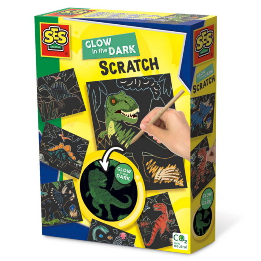 SES Dinosaurus Glow in the dark scratch