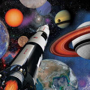 Servetten Apollo Raket groot 16 stuks