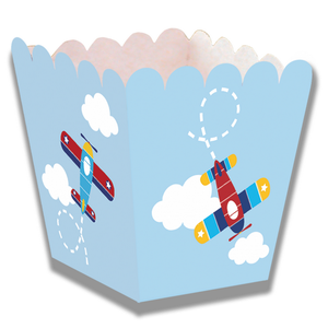 Snackbakjes mini vliegtuigen 12 stuks