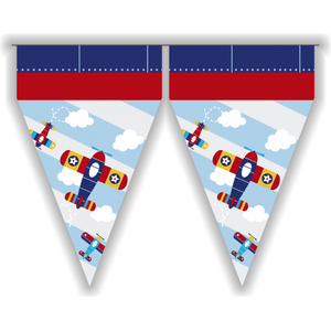 Vlaggenlijn vliegtuig 3 meter Vlaggenlijn vliegtuig 3 meter