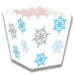 Snackbakjes mini met sneeuwvlokken 12 stuks