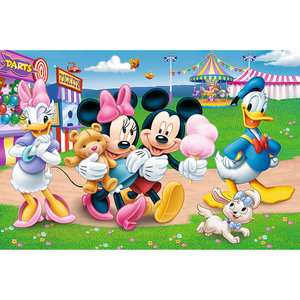 Puzzel Disney Kermis Super MAXI met kleurboek Puzzel Disney Kermis Super MAXI met kleurboek