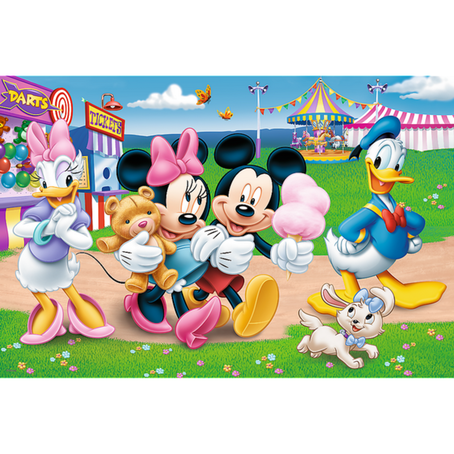 Puzzel Disney Kermis Super MAXI met kleurboek