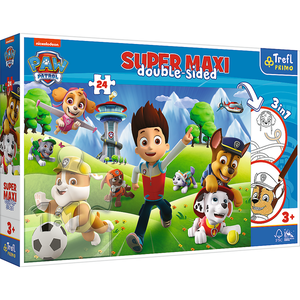 Puzzel Paw Patrol Super MAXI met kleurboek Puzzel Paw Patrol Super MAXI met kleurboek