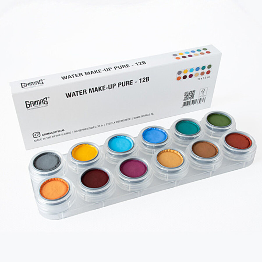 Grimas schmink palet 12 kleuren B