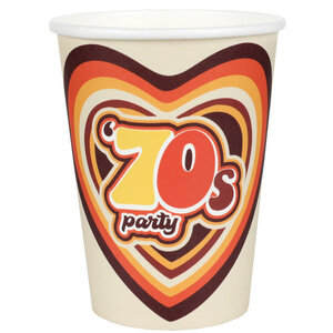Bekertjes Seventies 10 stuks Bekertjes Seventies 10 stuks