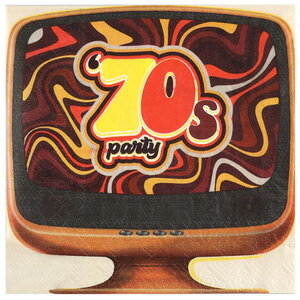 Servetten Seventies 20 stuks Servetten Seventies 20 stuks