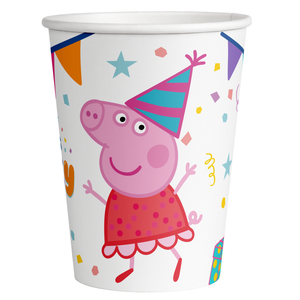 Bekertjes Peppa Pig Party 8 stuks Bekertjes Peppa Pig Party 8 stuks