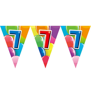 7 jaar vlaggenlijn dubbelzijdig bedrukt 7 jaar vlaggenlijn dubbelzijdig bedrukt