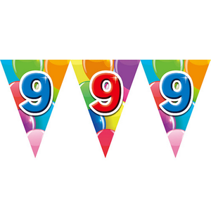 9 jaar vlaggenlijn dubbelzijdig bedrukt 9 jaar vlaggenlijn dubbelzijdig bedrukt