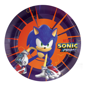 Gebaksbordjes Sonic Prime 8 stuks Gebaksbordjes Sonic Prime 8 stuks