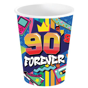 Bekertjes 90's Forever 6 stuks Bekertjes 90's Forever 6 stuks