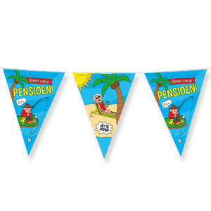 Vlaggenlijn Geniet van je Pensioen Vlaggenlijn Geniet van je Pensioen