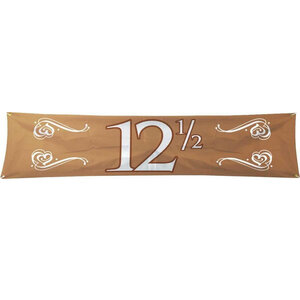 Spandoek 12.5 jaar getrouwd groot Spandoek 12.5 jaar getrouwd groot