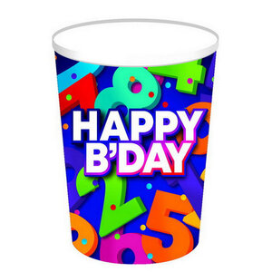 Bekertjes Happy Birthday voor elke leeftijd 8 stuks Bekertjes Happy Birthday voor elke leeftijd 8 stuks