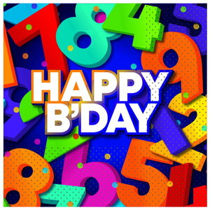 Servetten Happy Birthday voor elke leeftijd 20 stuks Servetten Happy Birthday voor elke leeftijd 20 stuks