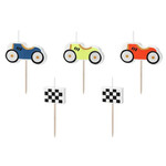Kaarsjes Autorace 5 stuks