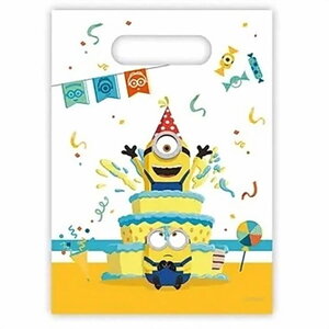 Feestzakjes Minions Hooray 6 stuks