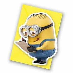 Uitnodigingskaartjes Minions 6 stuks