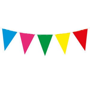 Vlaggenlijn plastic FEL GEKLEURD 10 meter Vlaggenlijn plastic FEL GEKLEURD 10 meter