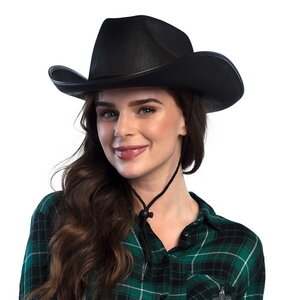 Cowboyhoed Kentucky vilt zwart