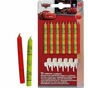 Kaarsjes Cars 12 stuks
