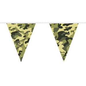 Vlaggenlijn Camouflage 10 meter Vlaggenlijn Camouflage 10 meter