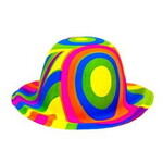Hoedje fluor mini plastic 12 stuks