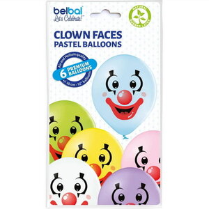 Ballonnen Clown 6 stuks Ballonnen Clown 6 stuks