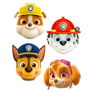 Maskers Paw Patrol 6 stuks