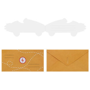 Uitnodigingskaarten Fire Wheels 6 stuks Uitnodigingskaarten Fire Wheels 6 stuks