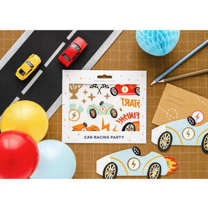 Uitnodigingskaarten Fire Wheels 6 stuks Uitnodigingskaarten Fire Wheels 6 stuks