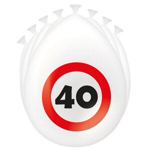 Ballonnen 40 jaar verkeersbord Ballonnen 40 jaar verkeersbord