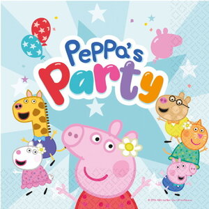 Servetten Peppa Pig en friends 16 stuks Servetten Peppa Pig en friends 16 stuks