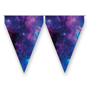 Vlaggenlijn Galaxy Happy Birthday 3 meter Vlaggenlijn Galaxy Happy Birthday 3 meter