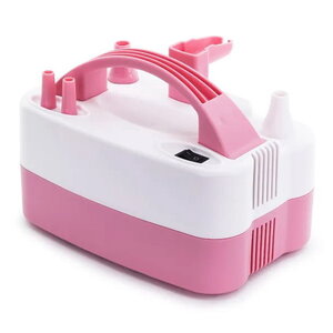 Ballonnenpomp elektrisch roze-wit 230 volt Ballonnenpomp elektrisch roze-wit 230 volt